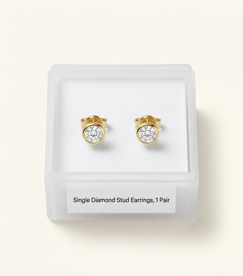 Cartier earrings white yellow rose gold diamond 13.4mm, imported from the UK