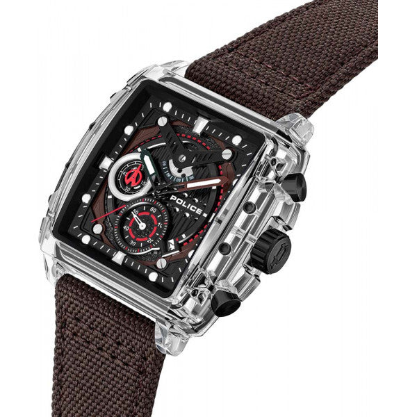 Police Black Mens Clout Watch - British product