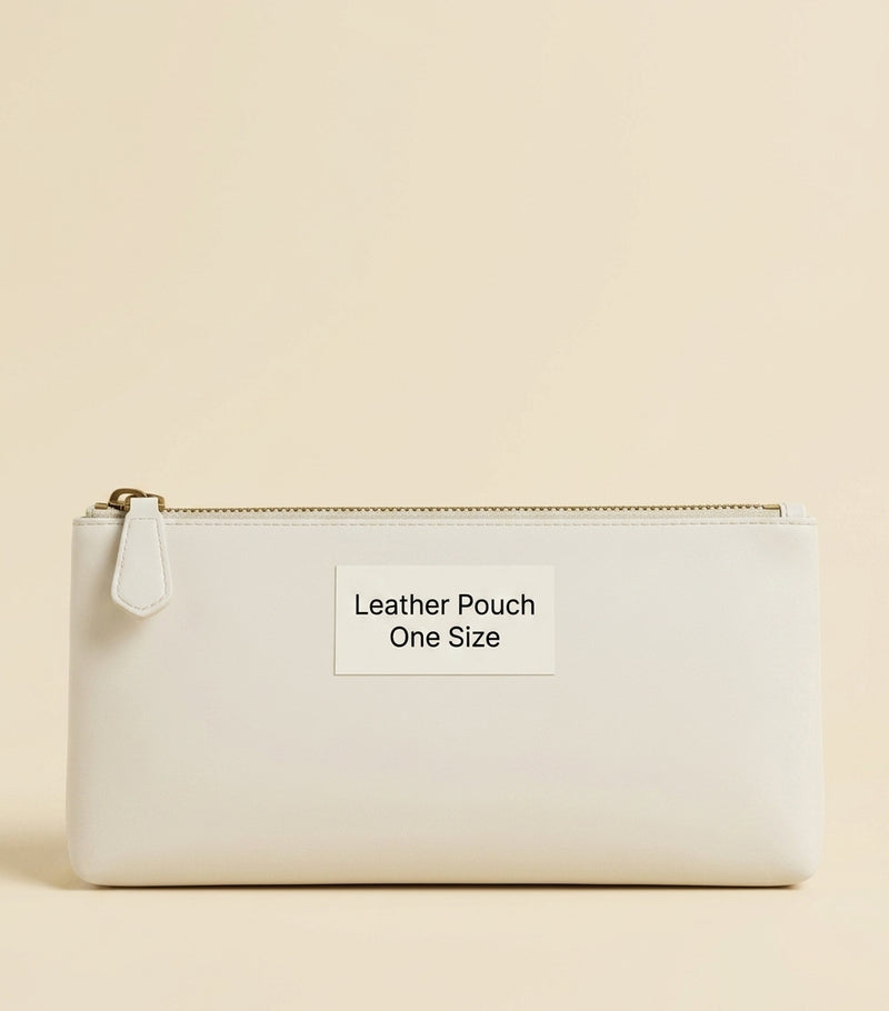 Prada calf leather logo pouch - British product