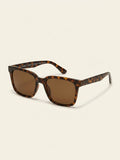 Burberry square polarised sunglasses light havana brown 51mm, imported from the UK