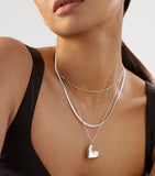 Monica Vinader sterling silver snake chain necklace 45.5cm (British brand)