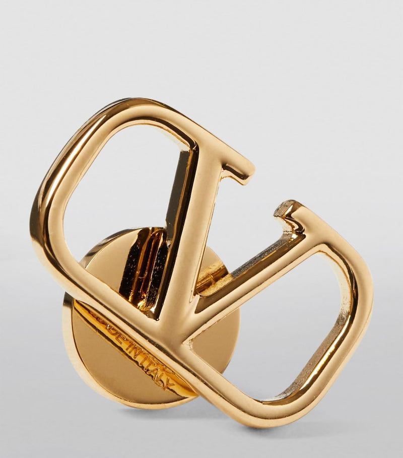Valentino Garavani VLogo stud earrings 1.5cm, imported from the UK