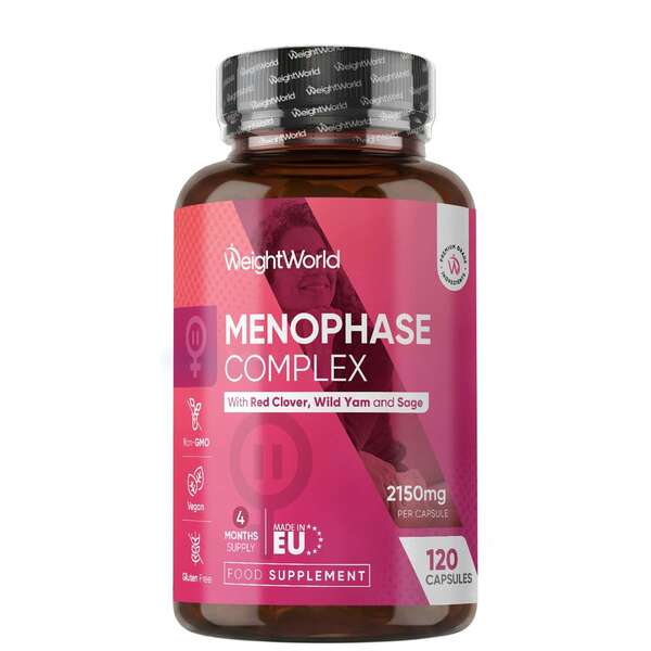 WeightWorld Menophase Complex 120 vegan capsules - British product