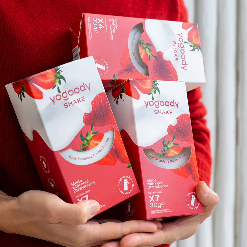 Yogoody probiotic yogurt shake strawberry 7x30g (British brand)