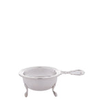 Greggio silver plated tea strainer with drip bowl, UK version