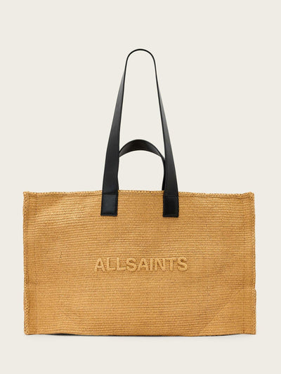 Next AllSaints Brown Lutece Paper Tote- Buy online at McGrocer