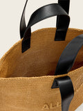 AllSaints Brown Lutece paper tote bag 34x59x17cm, imported from the UK