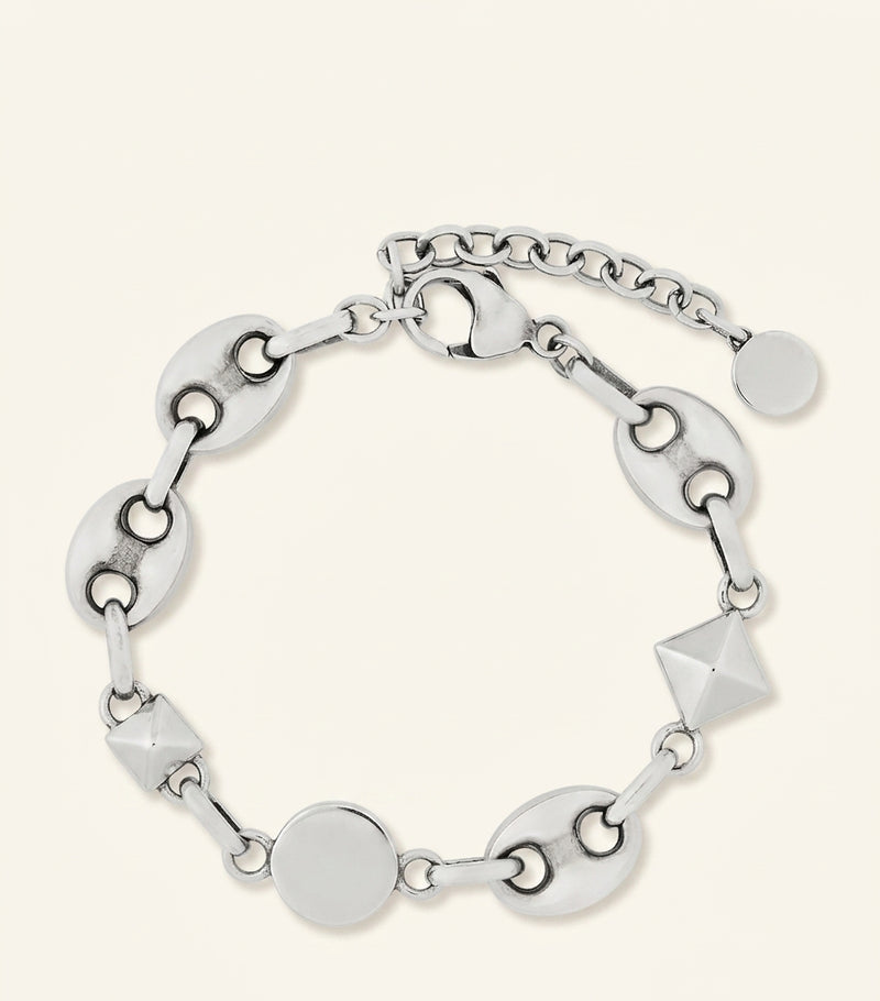 Louis Vuitton Sailor medium sterling silver bracelet, imported from the UK