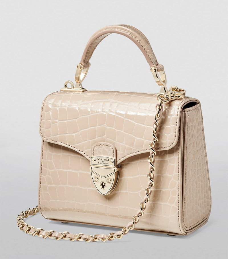 Aspinal of London mini Mayfair top-handle bag, imported from the UK