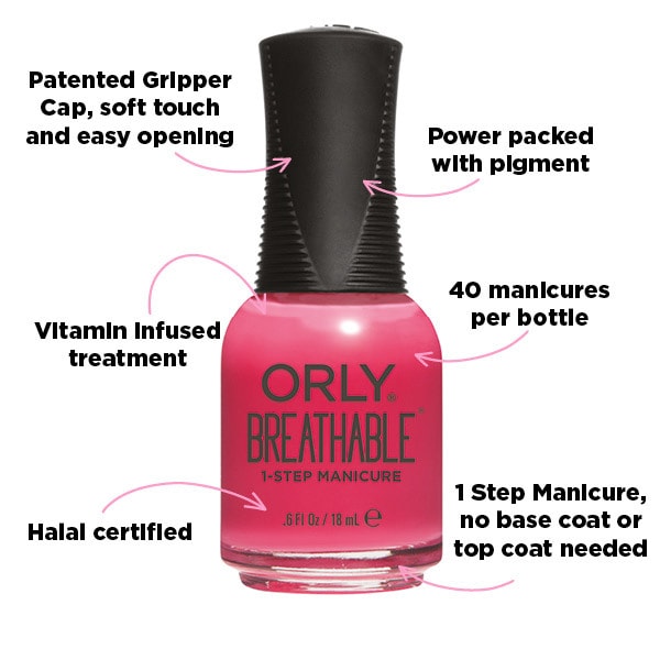 Orly Breathable Nail Polish Pep In Your Step 18ml, imported from the UK
