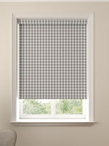 Next Granite Grey Gingham Made to Measure Roller Blind- Buy online at McGrocer