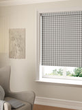 Granite Grey Gingham Roller Blind - British product