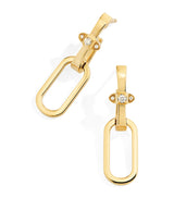 Harrods MARLI New York Yellow Gold and Diamond Tip-Top Link Drop Earrings- Buy online at McGrocer