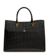 Harrods Thom Browne Large Leather Duet Tote Bag- Buy online at McGrocer