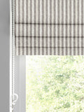 Emily Bond Smokey Grey Oscar Stripe roman blinds, UK version
