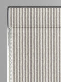 Emily Bond Smokey Grey Oscar Stripe roman blinds, UK version