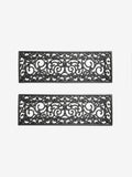 Silver non-slip rubber step mats set of 2 - British product