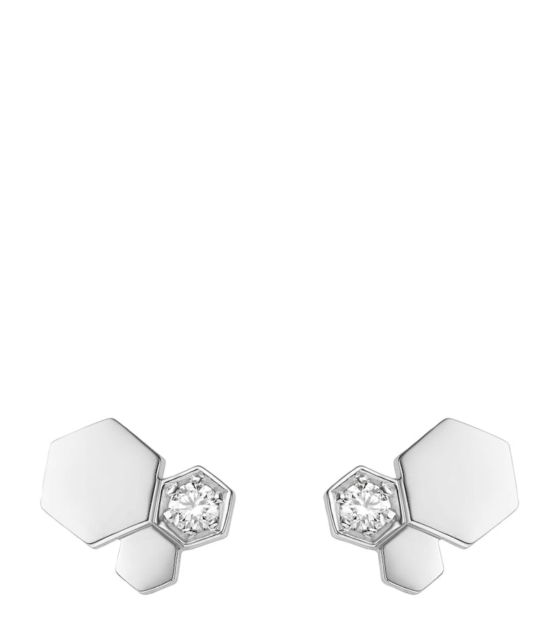 Chaumet Bee de Chaumet earrings 18kt white gold diamond, imported from the UK