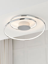 Next Chrome Eternity Flush Ceiling Light- Buy online at McGrocer