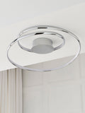 Eternity flush ceiling light chrome finish (British brand)