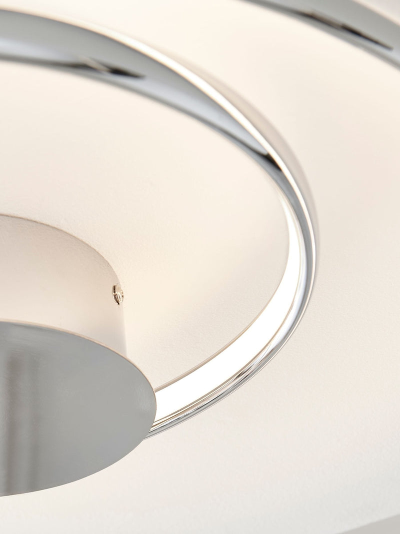 Eternity flush ceiling light chrome finish (British brand)