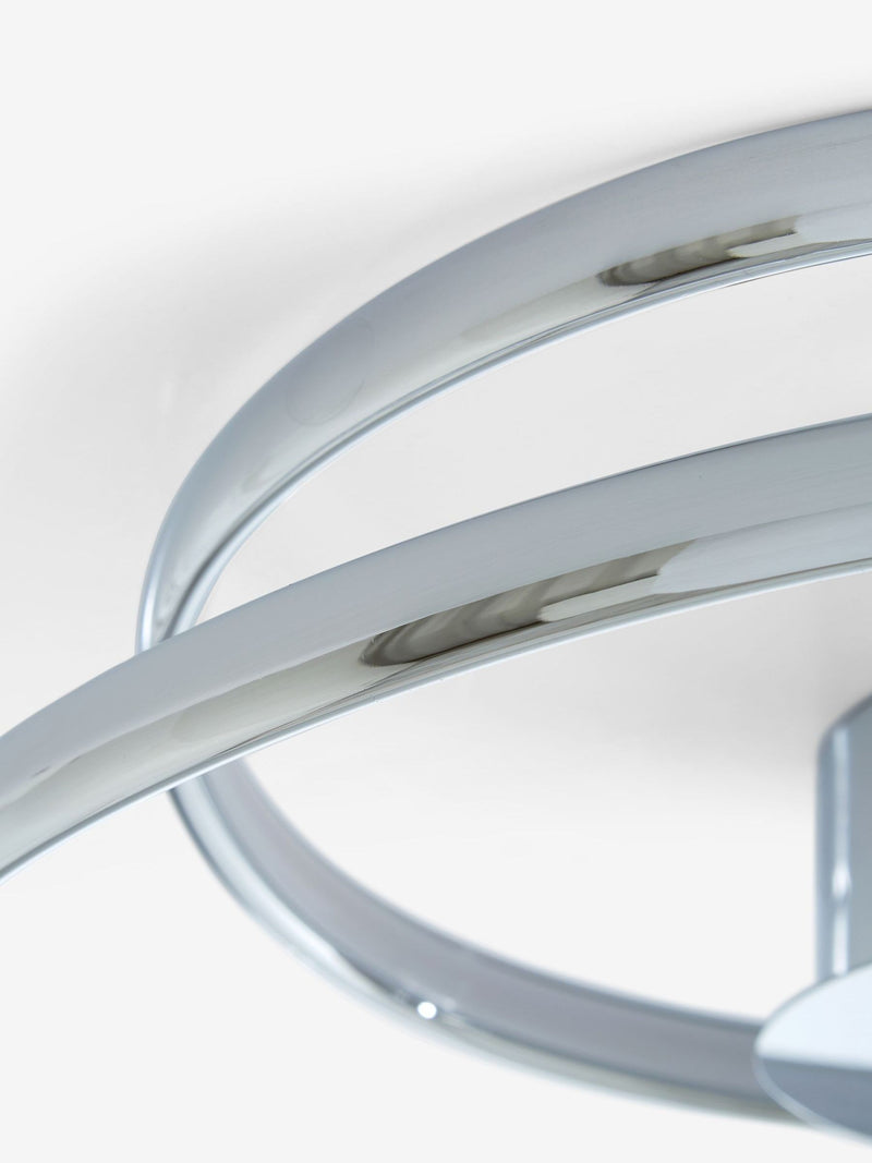 Eternity flush ceiling light chrome finish (British brand)