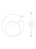 Eternity flush ceiling light chrome finish (British brand)