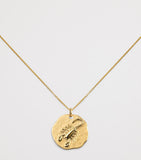 Monica Vinader gold vermeil Scorpio necklace 41cm - British product