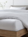 White Collection Luxe Egyptian cotton sateen deep fitted sheet (British brand)