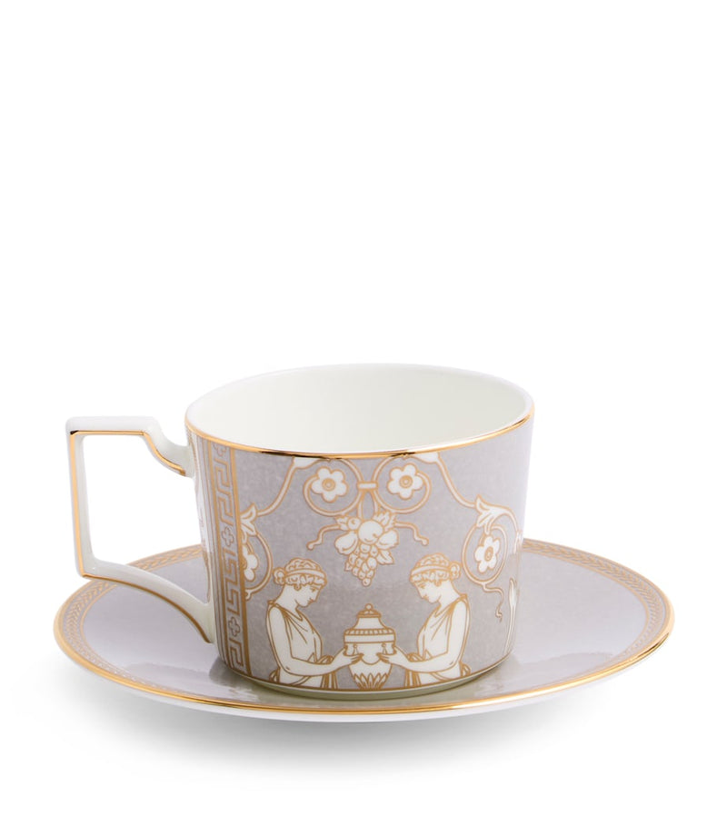 Wedgwood Renaissance teacup and saucer (British brand)