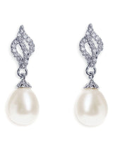 Next Ivory & Co Lisbon Crystal and Pearl Earrings 2.5cm- Buy online at McGrocer