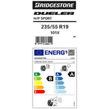 Bridgestone Dueller D-Sport tyre 235/55 R19, UK version