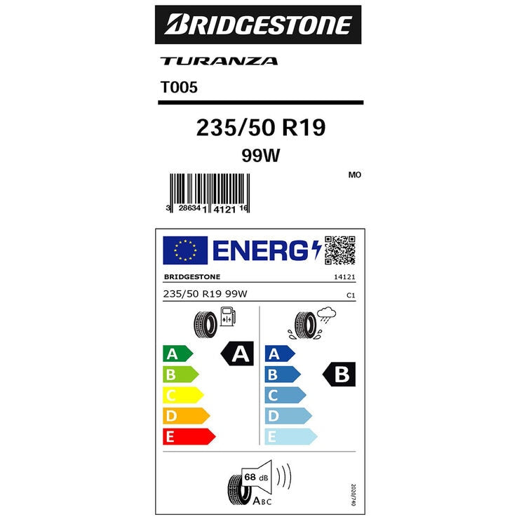 Bridgestone Turanza T005 235/50 R19 summer tyre - British product
