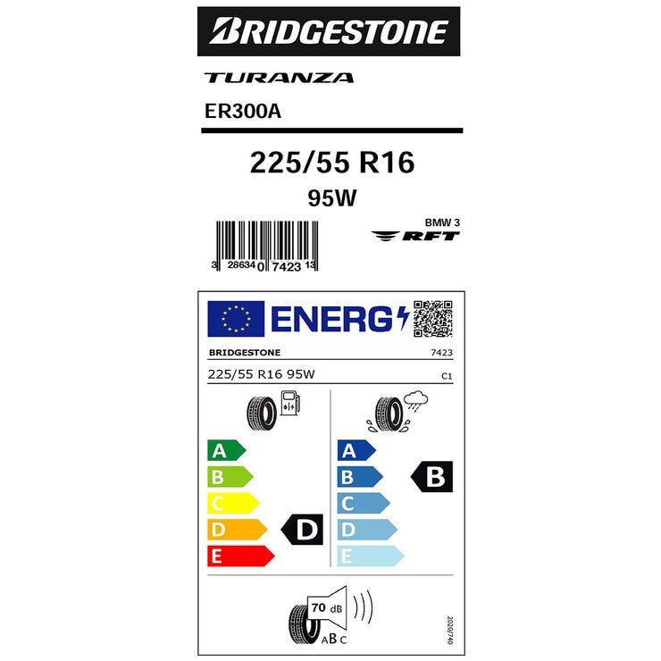 Bridgestone Ecopia ER300A tyre 225/55 R16 (British brand)