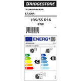 Bridgestone Ecopia ER300A tyre 195/55 R16, imported from the UK