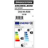 Bridgestone D-SPORT Q5 summer tyre 255/45 R20 (British brand)