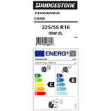 Bridgestone Ecopia ER300 tyre 225/55 R16 (British brand)