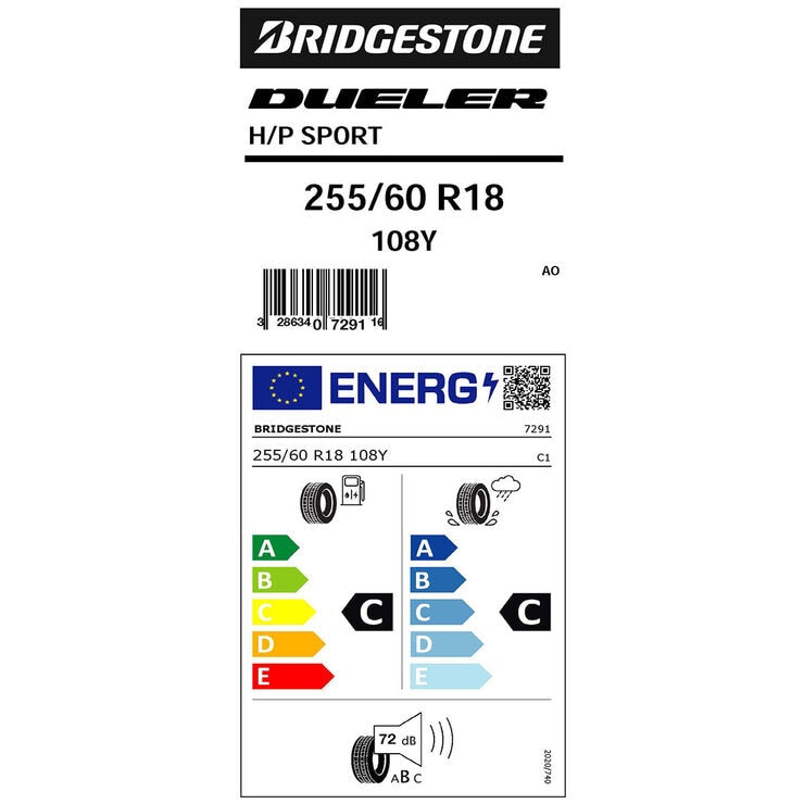 Bridgestone Dueler D-Sport tyre 255/60 R18 (British brand)