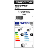 Bridgestone Ecopia EP500 tyre 175/60 R19 - British product