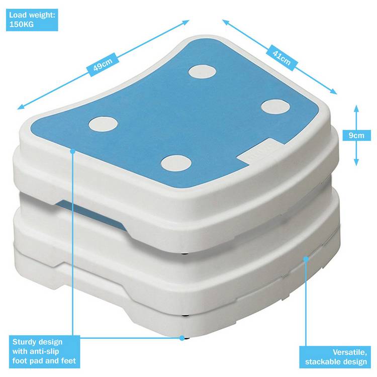 Streetwize Mobility stackable bath step - British product