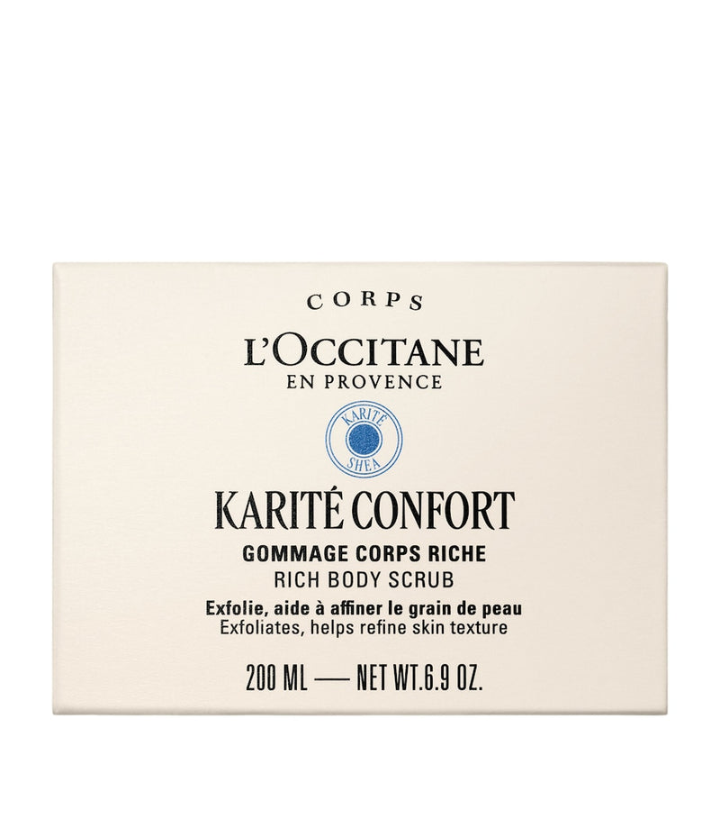 L'Occitane Shea Rich body scrub 200ml (British brand)