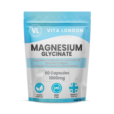 Holland & Barrett Vita London Magnesium Glycinate 1000mg Supplement 60 Capsules- Buy online at McGrocer