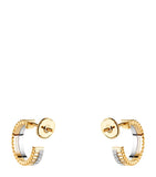 Boucheron Quatre hoop earrings 18k gold and diamonds - British product