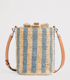 Valentino Garavani straw VLogo signature bucket bag, UK version
