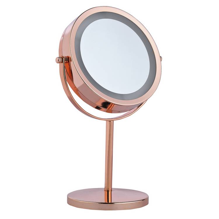 Danielle Creations rose gold light up beauty mirror - British product