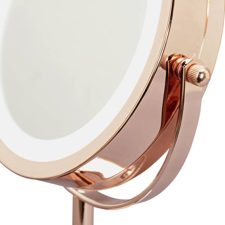 Danielle Creations rose gold light up beauty mirror - British product