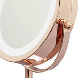 Danielle Creations rose gold light up beauty mirror - British product