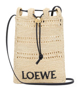 Harrods LOEWE x Paula's Ibiza Raffia Drawstring Pocket Bag- Buy online at McGrocer