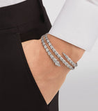 Bvlgari Small Serpenti Viper 18kt white gold diamond bracelet (British brand)