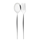 Bugatti Natura 2-piece serving set in stainless steel, imported from the UK